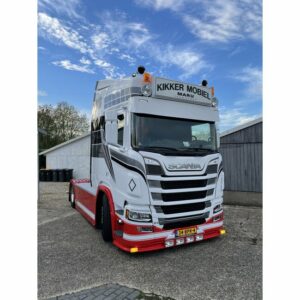 Solskärm Passar Scania NG Alu 2 LED rak 35 cm