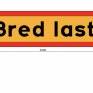 Bredlast skylt reflex 1200 x 400
