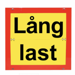 Lång last skylt reflex 600 x 500 Vikbar