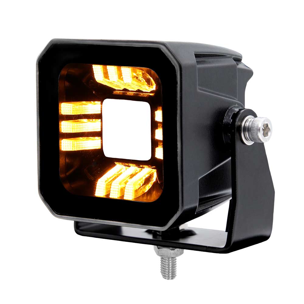 Boreman POD LED Arbetsljus, Röd & Orange position